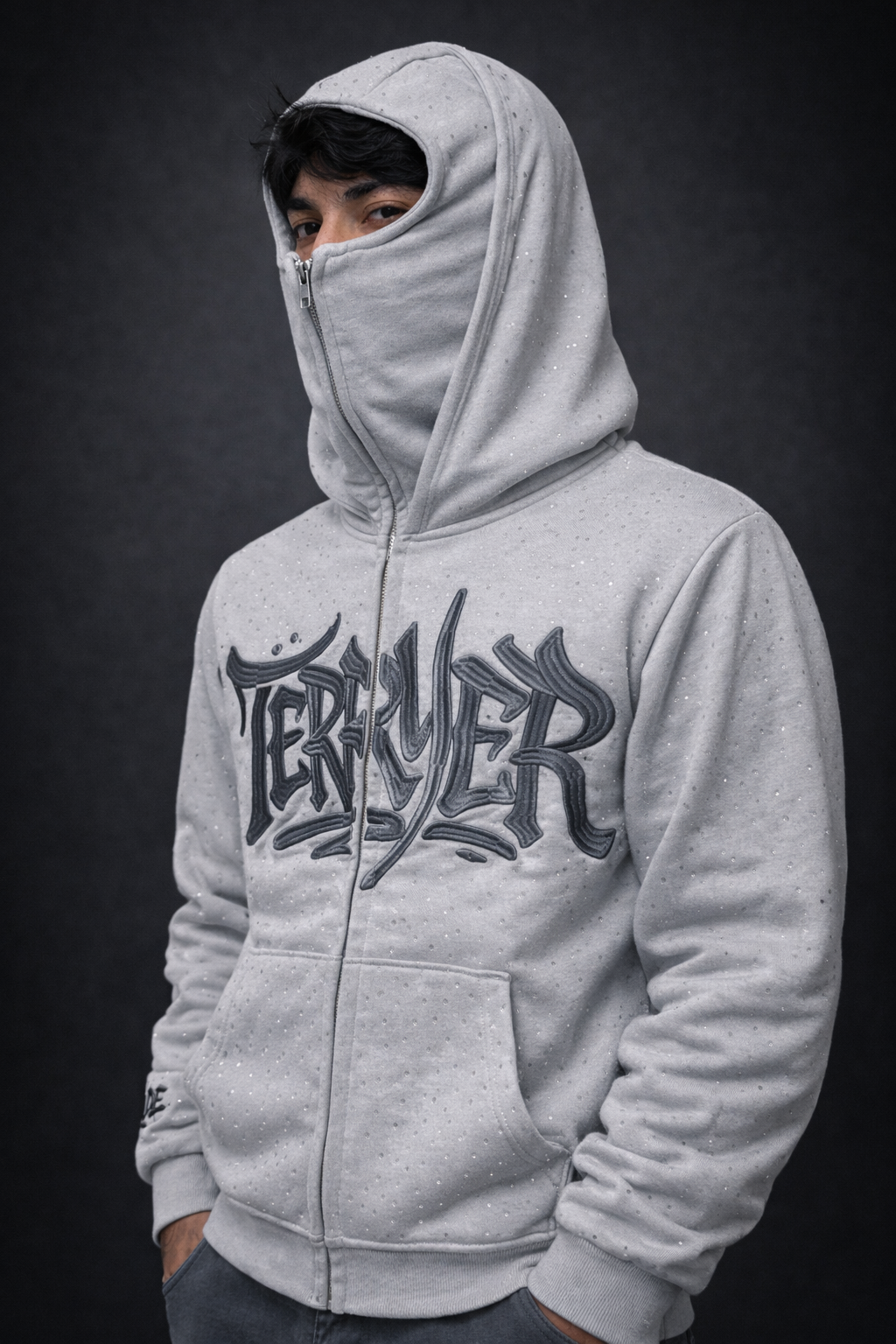 HOODIE DIAMOND GREY