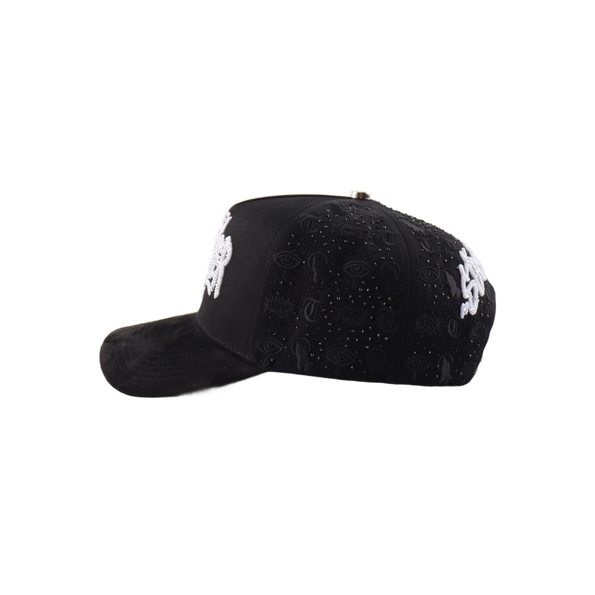 Black Ice Terryer - costado izquierdo con strass negros