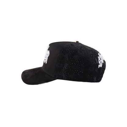 Black Ice Terryer - costado izquierdo con strass negros